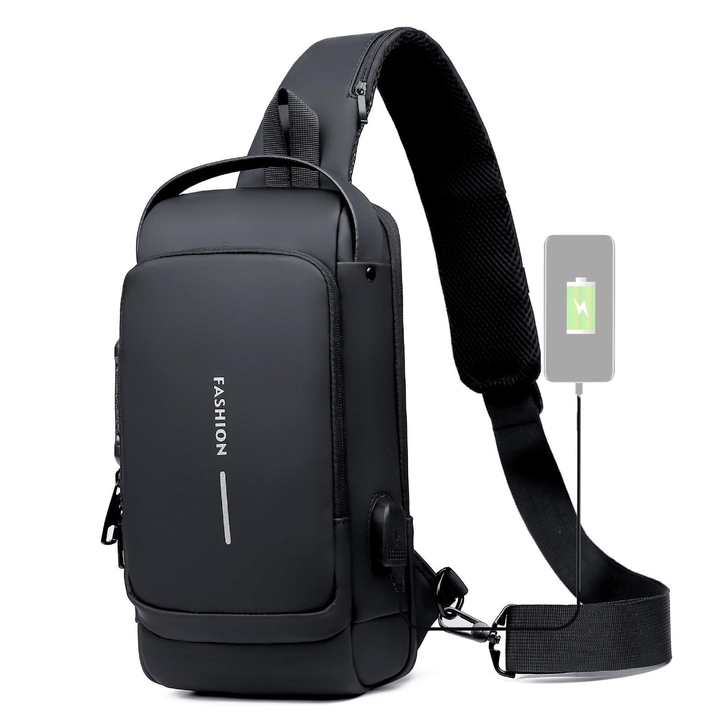 Sacoche Antivol Multi poches Chargement USB imperméable
