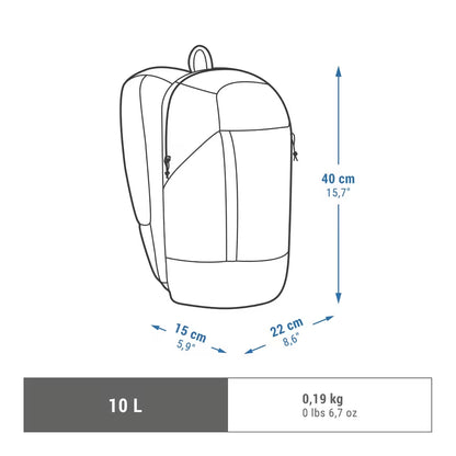 Sac à dos de randonnée 10L, NH100 Arpenaz noir